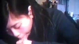 Chinese Cutie Girlfriend Gives Her Best Blowjob and Cum Swal