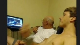 YOUNG STRAIGHT GUY STROKING WITH OLDER GUY